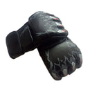 2pcs Boxing Gloves Muay Thai Training Half Finger Gloves (Tiger Claw Black)