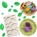 Sugarcraft DIY Baking Tree Shape Silicone Fondant Mold Cake Decor Mould Leaves