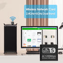 WD-4609AC 1200Mbps Mini USB Wireless WiFi Adapter Dual Band 2.4G 5G High Speed