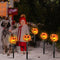 5Stk Solar-Kürbis-Laternen-Lampen-Bodenlicht Wasserdichte Halloween-Außen Dekor.