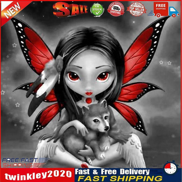 5D DIY Full Drill Flower Fairy Diamond Painting Rhinestone Picture Crafts Newly