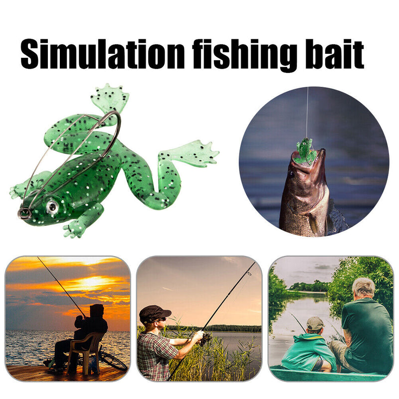 5.5cm Soft Bait Fishing Lures Topwater Frog Artificial Bait Freshwater Tackle