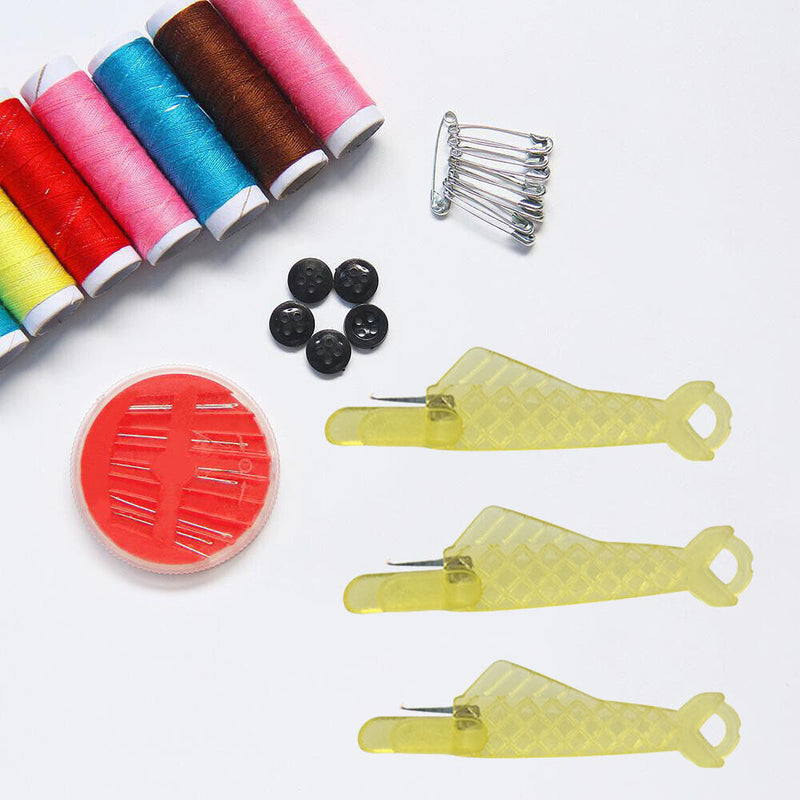 3pcs Fish Type Auto Needle Threader Plastic Quick Needle Inserter (Yellow)