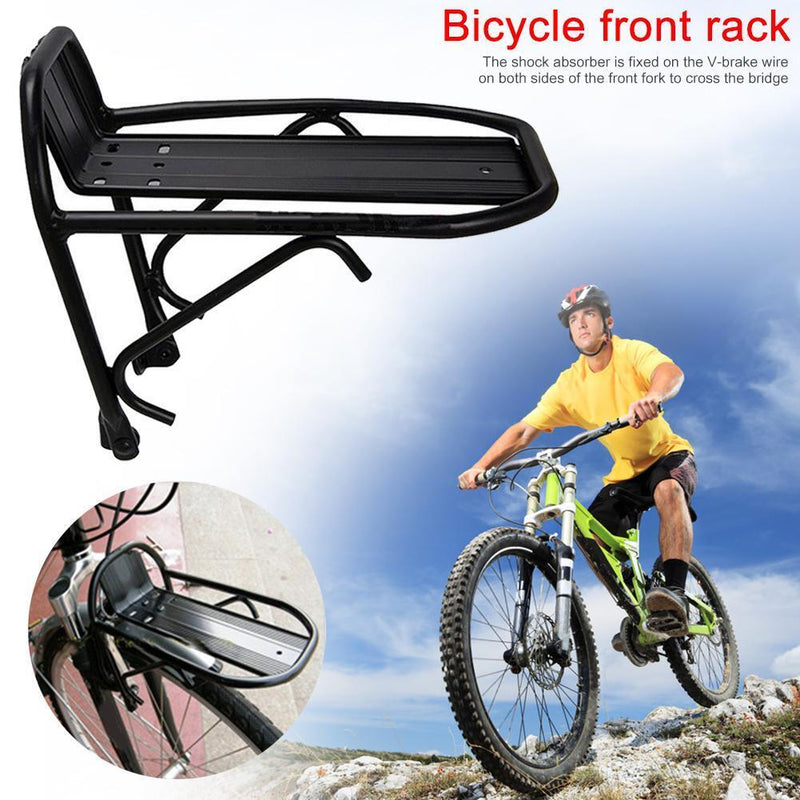 Aluminum Alloy Bicycle Front Luggage Rack Mountain Road Bike Front Panner Shelf