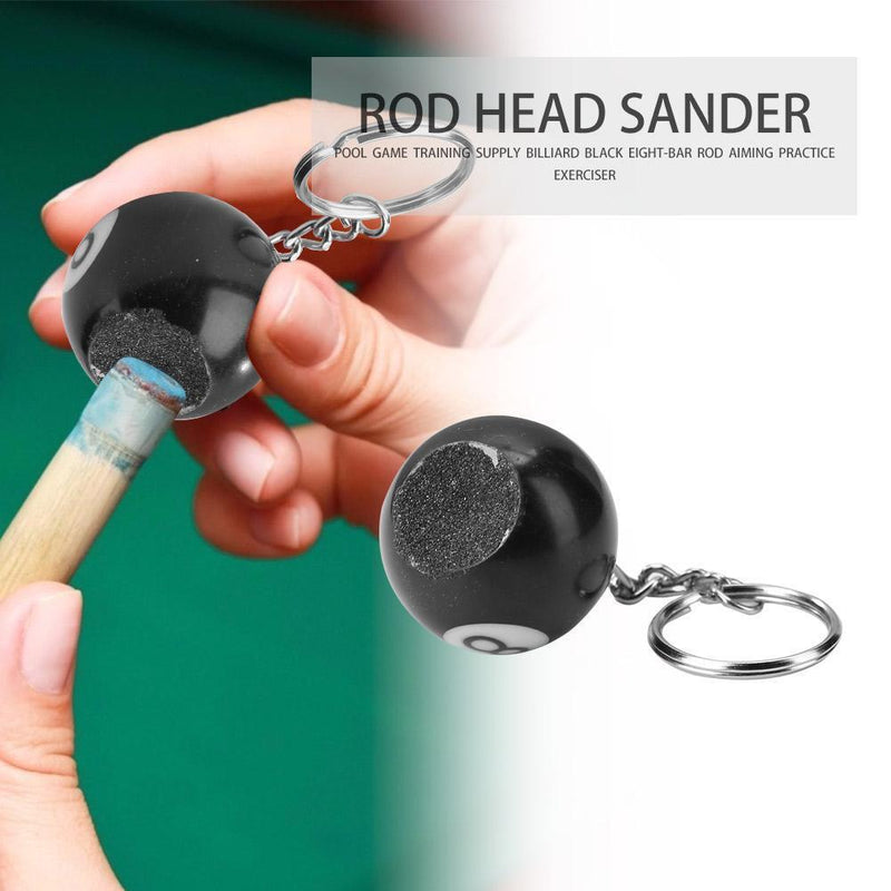 Portable Billiard Rod Tips Ball Shaper Keychain Cue Tips Sander Pool Accessor