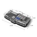 Car Audio Stereo Mini Blade Fuse Holder Distribution Block 4 Way Fuse Box