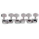 Guitar String Tuning Pegs 6pcs Semi-Closed Tuner Machine Heads for Folk Gui
