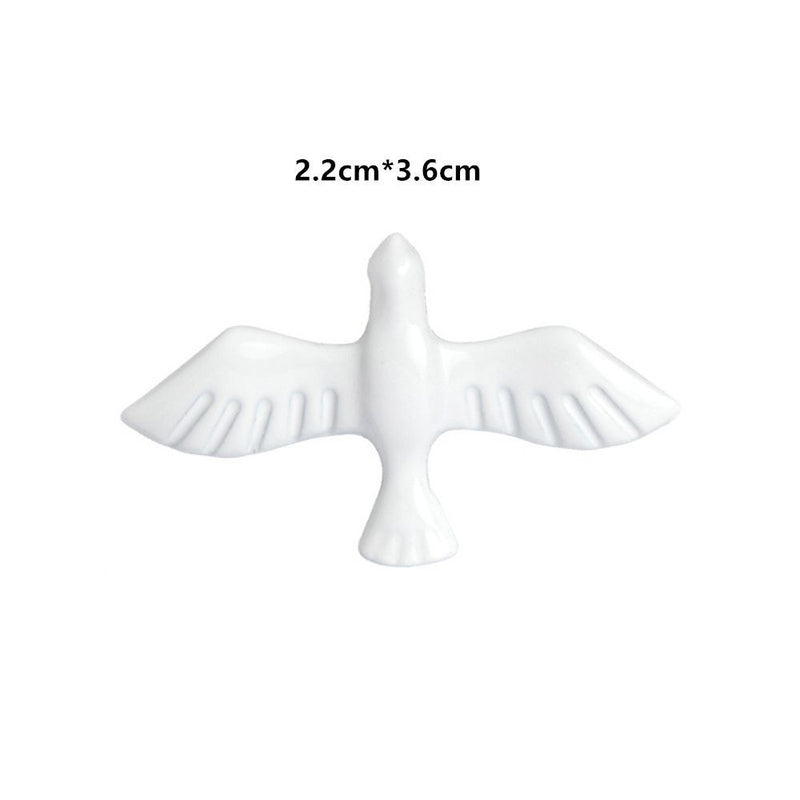 Enamel Symbolises Peace Metal Lapel Pin Dove Pins Badge White Dove Brooch