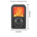 400W Wall For Home Office Warmer Heat Stove Mini Heating Fan Plug In Heater
