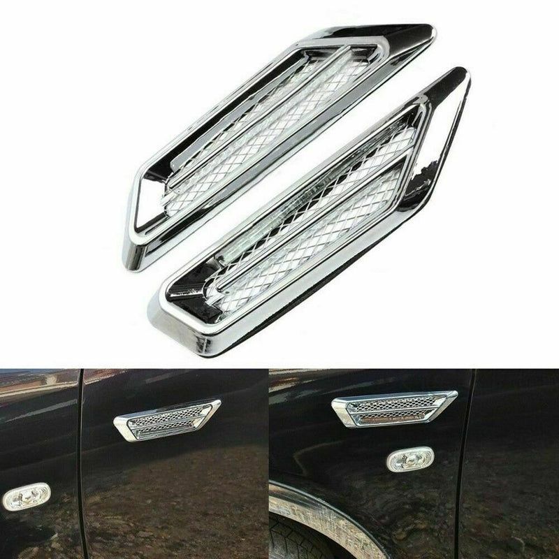2pcs Universal Cars SUV Air Flow Fender Side Vent Decoration G3J9 A1L9 F M7C8