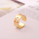 Classic Wedding Jewelry Cross Couple Ring Stainless Steel Lover Open Rings Gi