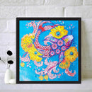 5D Diamond Colorful Fish Partial Special Drill Rhinestone Painting (bj107) Newly