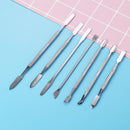 7pcs Nail Art Pusher Stick Manicure Cutter Cuticle Pusher Dead Skin Remover