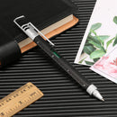 Multi-function Ballpoint Pen Phone Bracket Screwdriver Level Ruler (Black) Newly