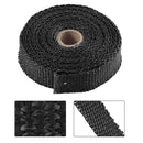 5m Motorcycle Thermal Drain Pipe Heat Resistant Cloth. black