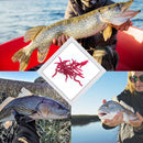 100/200pcs 3.5cm Soft Red Worm Baits Earthworm Carp Fishing Lures Tackles Too