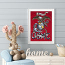 5D Rhinestone DIY American Eagle Full Round Drill Diamond Painting Ornaments Kit