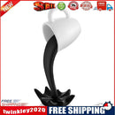 Suspended Floating Coffee Cup Sculpture Pouring Mug Home Decor (Black)