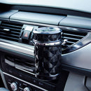 Car Ashtray with LED Lights Auto Cigarette Container Holder Box (Black) Newly