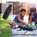 Waterproof Magnetic Wristband Tool Bag Electrician Portable Toolkit (Black)