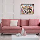Hand Painted Painting By Numbers DIY Dog Cat Home Canvas Digital Oil Art Picture