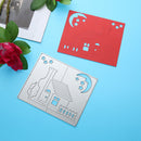 DIY Night House Metal Stencils for Scrapbook Embossing Craft Cutting Dies-1