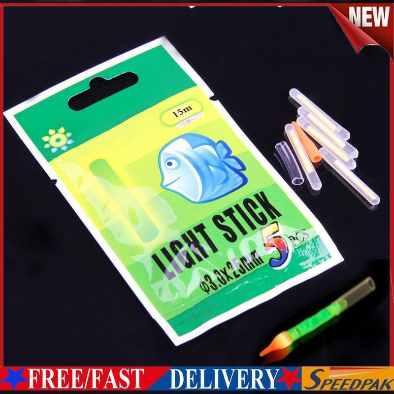 100Pcs 3*25mm Fluorescent Chemical Glow Sticks Green Lightstick for Fishing