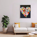 5D DIY Diamond Embroidery Heart Round Drill Diamond Painting Kit Bedroom Decor