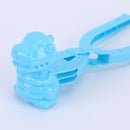 Snowball Maker Tool Dragon Shape Snow Ball Tongs with Handle (Blue) Newly