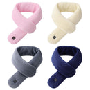 Electric Heated Scarf USB Intelligent Neck Warmer for Cycling Camping (Grey)
