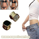 Men Women Kids Magnetic Diamond Cut Plain Black Black Stud No Piercing Earrings`