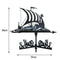 Iron Weathervane Garden Stake Patio Yard Weather Wind Vane Ornament D4J7 S6S0
