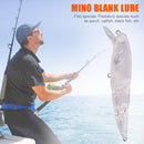 1pc Minnow VIB Blank Bionic Fishing Bait Fishing Unpainted Plastic Hard Lures
