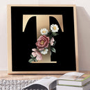 5D Diamond Painting Kit DIY flowers letters Round Drill Mosaic Picture Art