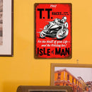 Weatherproof Retro Chic Motorcycle Sign Iron Painting Wall Drawing (8)
