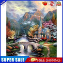 Forest Villa Frameless DIY Oil Paint by Numbers Kit Hand Painted Art (S992)