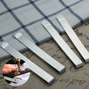 20pcs Stainless Steel Hemming Clips Measurement Ruler Sewing Quilting Clips