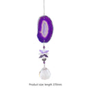 #A Wind Chime Amber Crystal Pendant Hanging Ornaments Jewelry Home Window Decor