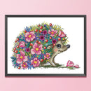 Partial Embroidery DIY Hedgehog Animal Pritned Canvas 11CT Needlework Sets