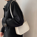 Ladies Felt Fabric Zipper Clutch Bag Women Casual Solid Color Shoulder Bags