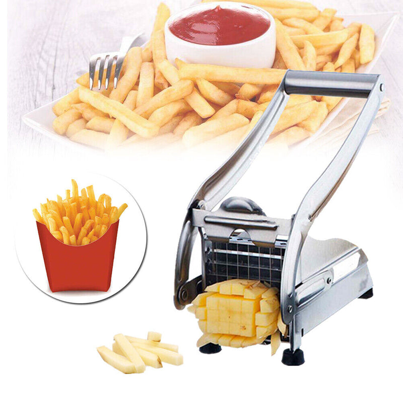 Stainless Steel Vegetable Potato Chips Slicer Cutter French Fries Making Tool
