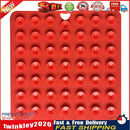 Pet Dogs Cats Slow Food Bowls Lick Mat Silicone Pet Treat Dispensing (Red) Newly