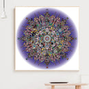 Handmade DIY Full Square Drill Diamond Painting 5D Datura Poster for Home