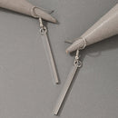 Fashion Long Strip Earrings Casual Simple Alloy Ear Dangles Women Jewelry Gift