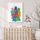 Part Special Shaped Drill Diamond Painting Colorful Cat DIY Handmade Art Gift