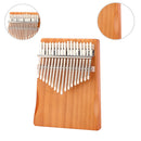 Pine Wood Kalimba Percussion Musical Instrument 17 Keys Thumb Piano (B) Newly