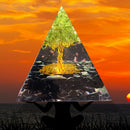 Crystal Energy Orgone Pyramid Mold Gather Wealth Prosperity Peridot Healing Gem