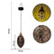 2X Solar Metallic Hollow Projection Lamp Outdoor Hanging Light Garden Decor