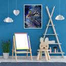 5D Diamond Painting Kit Blue Cat Full Square Drill Rhinestone DIY Wall Art Craft