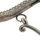 20.5cm Purse Frame Clutch Bag Clasp with Handle DIY Accessories(Bronze)